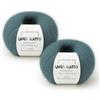 Kalapanta Gomitoli Mohair e Seta per lavoro a maglia, Lana Gatto Linea Luxury Silk Mohair, 50 gr., 424 mt, (Verde - 30486, 2)