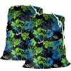 Maishijie Sacco portabiancheria in tessuto Oxford resistente, 60 x 90 cm, con coulisse e chiusura a cordino, lavabile in lavatrice, traccia auto, console da gioco (Skateboard-L)