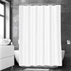 LUKDUNG 180x220 Tenda da bagno in poliestere e tessuto, Tenda da doccia antimuffa per bagno, Tenda in tessuto per vasca e doccia impermeabile e lavabile, Tenda da doccia con 12