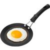 Tissting 13cm/5.1in Diametro Mini Padella Ghisa a Fondo Piatto Non Stick Pan Fritto Mini Pancake Pan Padella per Uova, Omelette, per Fornelli a Gas Universali, Fornello Elettrico