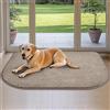 DOMUSTEX Zerbino Interno 80x120cm Semicerchio, Tappeto Antiscivolo e Lavabile in Lavatrice, Tappetino d'Ingresso Assorbenti per Cane, Corridoio, Bagno, Cucina