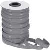 sourcing map Fascia elastica antiscivolo, 1 cm x 18 m, in poliestere, colore grigio, in silicone e poliestere, con impugnatura in silicone per abbigliamento, accessori e parrucche