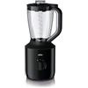 Braun Frullatore PowerBlend 3 JB 3150 con Tecnologia TriAction, Sistema di Lame SmoothCrush, Miscelazione Silenziosa e Vetro Thermo Resist, Motore da 800 W, Nero