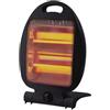 Wintem Stufa Elettrica al Quarzo Pieghevole 400/800W con Due Livelli di Calore - Stufetta a Basso Consumo per Camera, Ufficio o Bagno con Sistema Antiribaltamento e Base Stabile - 25,5x9x38,5cm