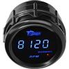 LKRXW Indicatore della Tachimetro per Auto 52mm tacho Manometro 12V Blu Luce Digitali Tachometer Strumenti Calibro Gauge Misuratore RPM Misurazione Velocità 0 a 9999 giri/min