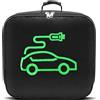 KFETFE EV, custodia per cavi di ricarica EV, borsa per cavi auto, borsa per cavi per auto elettrica, custodia per cavo di ricarica per auto elettrica tipo 1 e tipo 2 (nero)