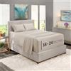 Nestl Set di lenzuola king size con tasca extra profonda, 4 pezzi, lino, microfibra, 198,1 x 203,2 cm, 266,7 x 259,1 cm, 50,8 x 101,6 cm, adatte a materassi da 45,7 a 61 cm di profondità