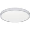 Eglo connect.z LED lampada da soffitto Fueva 6-Z, Ø 38,9 cm, ZigBee, Matter, app e Alexa, bianco caldo freddo, RGB, dimmerabile, bagno, cromata, IP44