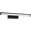Eglo LED lampada specchio Vadumi, luce bagno, illuminazione specchio in plastica nero e bianco, luce neutra, IP44, lunghezza 40 cm