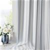 ZJDECOR Tende oscuranti per finestre, 160 cm, a righe blu su tessuto misto cotone bianco, oscuramento della stanza per camera da letto, tasca posteriore per asta, 140 x 160 cm (larghezza x lunghezza)