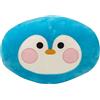 Cartomania cuscino sagomato feel at home, Tema pinguino, Azzurro, Morbido e peloso, Imbottito, Decorativo, Per bambini e adulti, Idea regalo compleanno e Natale
