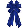 On-Airstore RoyalBlue - Fiocchi di Velluto per ghirlande, Grandi Fiocchi di Iuta per Natale, casa, Interni ed Esterni, Decorazione per Feste di Natale, Decorazioni per Feste di Natale, Forniture Ornamentali