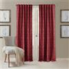 Threadmade Elrene Tenda Oscurante per Finestra con Tasca per Bastone/Retro in Tessuto, Colore Rosso, 132 x 241 cm (1 Pannello)