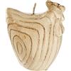 HGD Candela a Forma di Gallo Holzdesign (Piccolo), Cera, Marrone