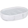 Avilia Porta Sapone Solido - Porta Saponetta per Bagno, in Ceramica, 12x3x8cm, Bianco