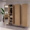 neoro n50 colonna con specchio interno La: 40 A: 180 cm, 1 anta, battuta variabile, con frontale in rovere profilato, BN0460PO, n50 [Mobili da Bagno > Colonne]