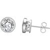 HeyMeili Orecchini Ipoallergenici a Bottone in Argento 925 con Zirconia Cubica per Donne Ragazze, 2/3/4/5/6/7/8mm