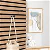 GHIBFBT 10 ganci appendiabiti per pannelli acustici, robusti e antiruggine con accessori, ganci da parete multifunzionali per ufficio, casa, sala conferenze (nero)