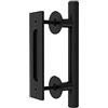 CCJH Maniglia per Porta Scorrevole Nera 24 cm - Moderna per Porta di Fienile