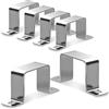 Sturiz 6 Pcs Staffa a U Morsetti per Tubi Quadrati 25x25mm in Acciaio Inox 304 a Forma di U Morsetto Metallico Quadrato per Porte di Ingresso Finestre Tubi di Alimentazione Dell'acqua e Altri Tubi