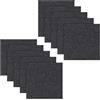 LUPATDY 10 Pezzi Pavimento Ddesivo Grigio Scuro, 50 x 50 cm, Piastrelle Adesive Pavimento 2,5㎡, Antistatiche, Antiscivolo Moquette Adesiva, Casa Uffici Commercio Quadrotte di Tappeto Salotto