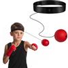 Global-Daily Palla da allenamento per boxe, palla da boxe con fascia regolabile, palla di reazione per allenamento veloce e allenamento di boxe,Fitness,Allenamento abilità di reazione