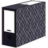 BANKERS BOX Confezione da 5 scatole per archivio formato A4, per ufficio e casa, larghezza dorso 100 mm, in cartone ondulato riciclato al 100%, colore: blu mezzanotte