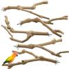Allazone 5 Pz Posatoi per Uccelli, Posatoi in Legno di Uccelli, Trespolo per Uccelli e Pappagalli, Ramo D'uva Naturale Giocattolo Posatoi per Uccelli Legno Naturale per Cacatua, Cocorite