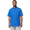 Columbia Camicia a Maniche Corte PFG Bonehead Uomo, Blu Acceso., XX-Large