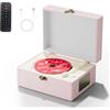 Yintiny Time Music Box lettore CD con altoparlanti per la casa (rosa)