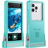 Lanhiem 15M Custodia impermeabile [Universale] IPX8 Custodia subacquea professionale per iPhone Samsung Galaxy Huawei Xiaomi Redmi Goole Pixel e smartphone 4.7-6.9'' Custodia subacquea,Blu