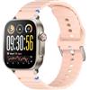 GIOPUEY Cinturini Compatibile con Realme Watch 5, Morbido Silicone Cinturino [Resistente all'Usura] [Traspirante] - Pink