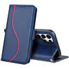 laddutoi Cover per Samsung Galaxy S25 Ultra 5G, Custodia Flip Case in Pelle PU [Slot Carte] [Supporto Stand] [Magnetica], Libro Portafoglio Antiurto Custodia per Samsung S25 Ultra 5G, Blu