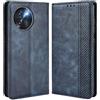 MOJIA Cover per Doogee Note 59 / Note 59 Pro/Note 59 Pro+, PU Custodia Antiurto Resistente ai Graffi, Custodia Flip Portafoglio per Telefono con Supporto e Slot per Schede. Blu