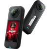 Insta360 X5 Edizione Campionato 2025 - Action cam impermeabile 360° 8K, superba con scarsa luminosità, selfie stick invisibile, lenti sostituibili, autonomia 205 min, cover antivento, stabilizzazione