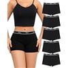Levao Mutande Boxer Donna Cotone Mutandine Donna Cotone Shorts Pantaloncini Elastici Culotte Mutandine Pantaloncino Boxer Donna Comodi Confezione da 5