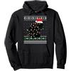 Christmas Ugly Sweaters Co. Black Cat Christmas Ugly Sweater Funny Santa Cat Felpa con Cappuccio