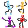 HTTDSLF 4 Pezzi Giocattolo Robot con Ventosa Telescopica, Giocattolo Sensoriale Robotico, Spremere Giocatt, Giocattolo Educativo per Alleviare Lo stress, Antistress Giocattoli