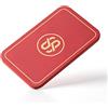 SLOWPLAY Plaques Poker rettangolari Godel, Composito ceramico 36 g, 10 pz | Composito ceramico premium; peso 36 g; grande presenza; texture opaca liscia; design minimalista