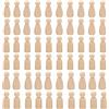 Woohome 60 Pz Bamboline in Legno Peg Doll, Statuine Decorazioni, Bambola Piolo, per Lavori Fai da Te e Creazioni Artistiche