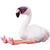 lilizzhoumax Peluche rosa a forma di fenicottero americano, 21 cm, simpatico animale di peluche realistico, simulazione selvaggia, super morbido, decorazione per camera da letto, casa, gioco, regalo
