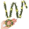 YUYWWAN Catena di Luci Natalizie in Miniatura, 50cm Luci Fatate in Miniatura, 1:12 Catene Luminose per Casa Delle Bambole, Lucine LED Decorative, per Accessori per Casa Delle Bambole Natale (Giallo-1pc)