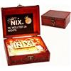 VOSSOT Regalo NIX Scatola in Legno - Regalo Niente Creativo e Divertente, Confezione Regalo Soldi con Provetta Acrilica, Idee Regalo Compleanno, Regalo Uomo Donna, Regalo Originale Matrimonio e Festa