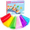 Cikyner Sciarpe di Giocoleria, 6 Pezzi di Foulard Giocoleria Colorati 60x60 cm Sciarpe da Giocoleria Panni da Giocoliere per Danza per Interni e Giardini, Giocoleria, Gioco Sensoriale per Bambini