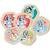 Micki Bluey Memory dai 3 anni in su, gioco di memoria in legno con 38 carte, motivi Bluey e bingo, giochi per bambini a partire dai 3 anni per promuovere la concentrazione, giocattoli Bluey, licenza