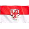 Runesol Bandiera del Brandeburgo, 91x152cm, 3ft x 5ft, Landesflagge Brandenburgs, 4 occhielli, occhiello in ogni angolo, bandiere premium, interno, esterno,
