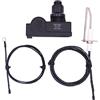 METER STAR Kit di accensione per braciere, kit di accensione a pulsante per braciere a gas, include 2 prese di accensione e cavi di accensione e filo di messa a terra