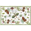 Vilber Tappeto natalizio (40 x 65 x 0,2 cm), PVC poliestere, antiscivolo, lavabile, resistente al calore, con possibilità di tovagliette e runner da tavolo in coordinato