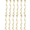 Lufdegim 12 extension colorate per capelli, 50 cm, ricci ondulati, sintetici, da agganciare, clip colorata nelle estensioni dei capelli, extension per feste, accessori per capelli (biondo)