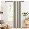 PONY DANCE Tenda Oscurante Camera da Letto Moderne Tende Termiche Isolanti per Soggiorno Blackout Curtain per Porta Interna 1 Pezzo L 140 x A 240 cm, Natura